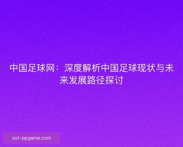 中国足球网：深度解析中国足球现状与未来发展路径探讨